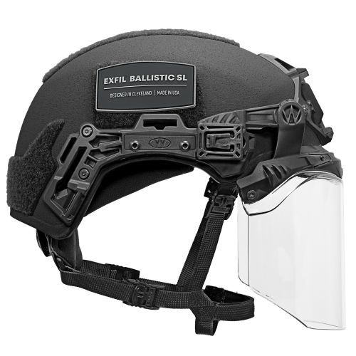 EXFIL Face Shield Installed on the EXFIL Ballistic SL Black #3