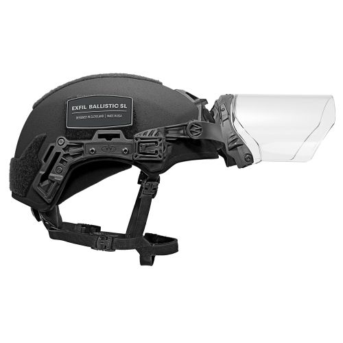 EXFIL Face Shield Installed on the EXFIL Ballistic SL Black #4