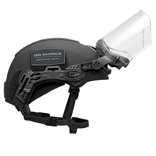 EXFIL Face Shield Installed on the EXFIL Ballistic SL Black #5