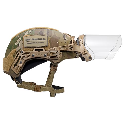 EXFIL Face Shield Installed on the EXFIL Ballistic SL MultiCam #4