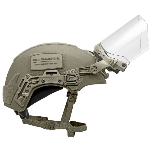 EXFIL Face Shield Installed on the EXFIL Ballistic SL Ranger Green #5