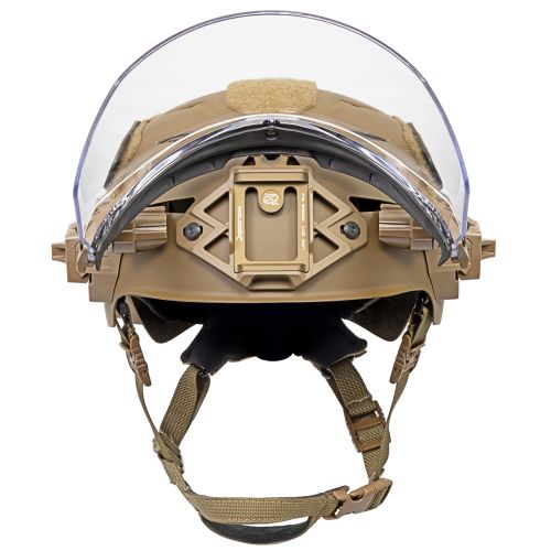 EXFIL Face Shield Installed on the EXFIL Carbon Coyote Brown #2