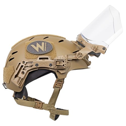 EXFIL Face Shield Installed on the EXFIL Carbon Coyote Brown #5