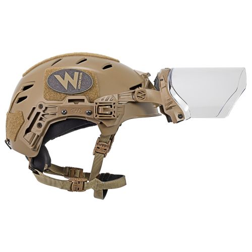 EXFIL Face Shield Installed on the EXFIL LTP Coyote Brown #4